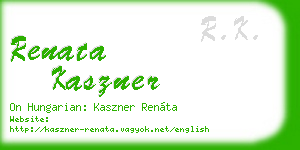 renata kaszner business card